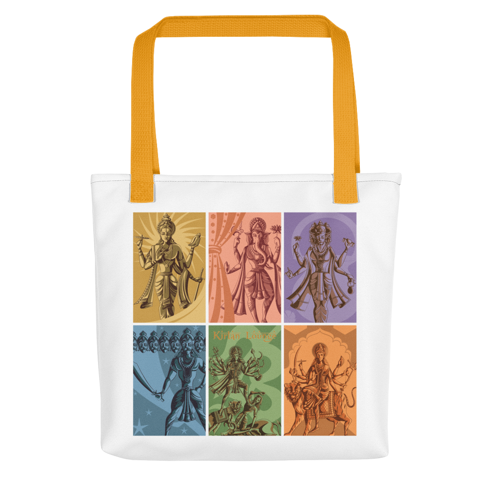 Tote bag with Deities Print - Image 2