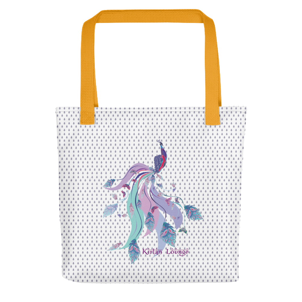 Tote bag with Peacock Print