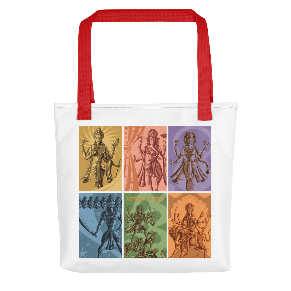 Tote bag with Deities Print - Image 3