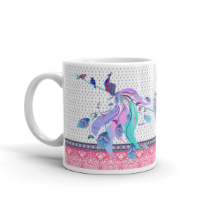 Coffee Mug with peacock print