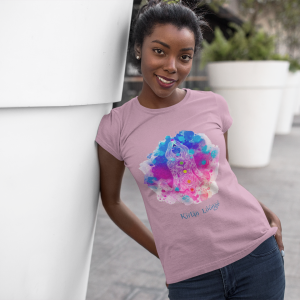 Women's T-shirt with Lotus Yoga Pose
